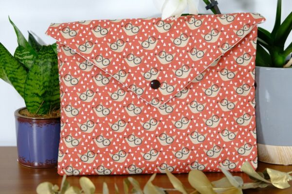 Pochette molletonnée grand format Renard