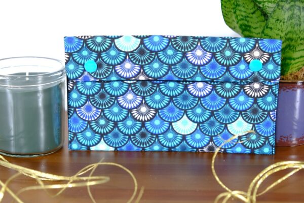 Pochette molletonnée petit format Bleu