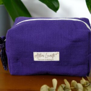 Trousse de toilette petit format violette