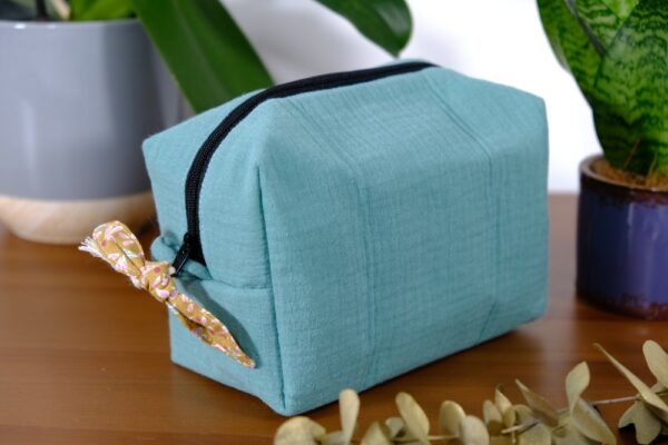 Trousse de toilette petit format vert clair – Image 4
