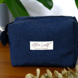 Trousse de toilette petit format Bleu Marine