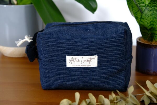 Trousse de toilette petit format Bleu Marine