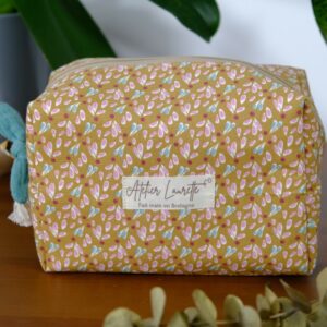 Trousse de toilette petit format à motifs gouttes