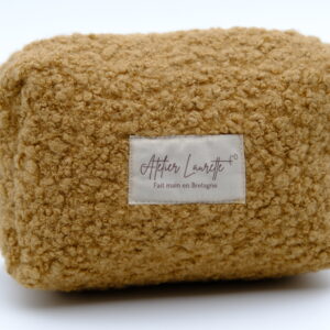 Trousse petit format Bouclette beige