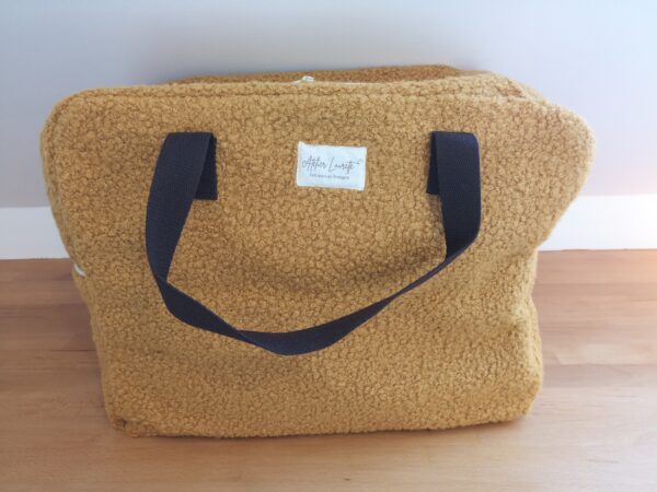 Sac week-end bouclette Moutarde