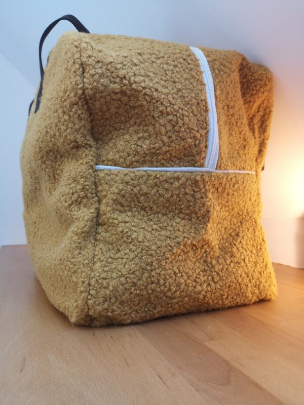 Sac week-end bouclette Moutarde – Image 2