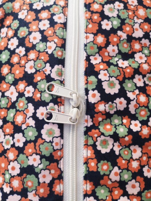 Sac week-end velours orange – Image 5