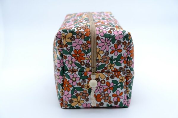 Trousse grand format à fleurs terracotta – Image 5