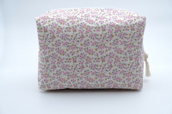 Trousse grand format à fleurs roses – Image 3