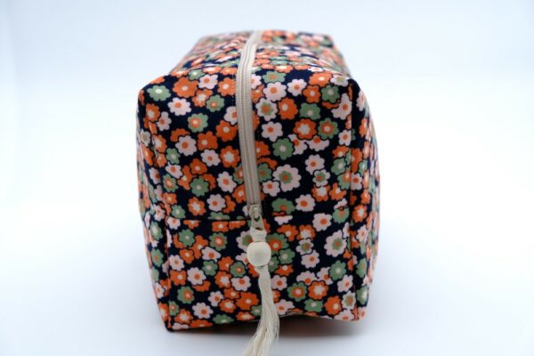 Trousse grand format velours Orange – Image 2