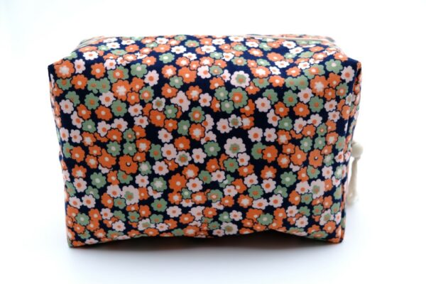 Trousse grand format velours Orange – Image 3