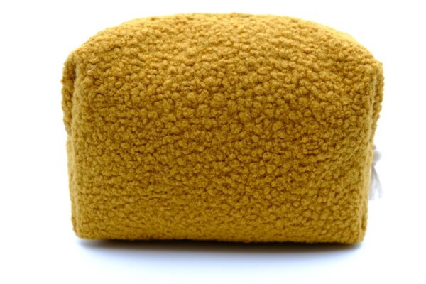 Trousse grand format Bouclette jaune moutarde – Image 4