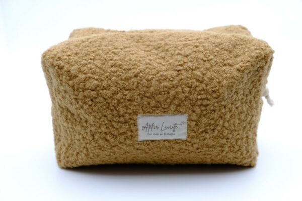 Trousse grand format Bouclette beige