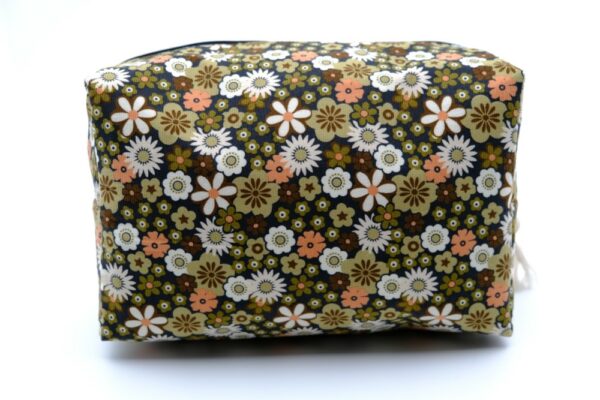 Trousse grand format velours Kaki – Image 3