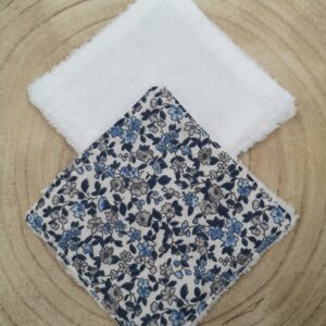 Lingette lavable en coton et éponge de bambou