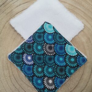 Lingette lavable en coton et éponge de bambou