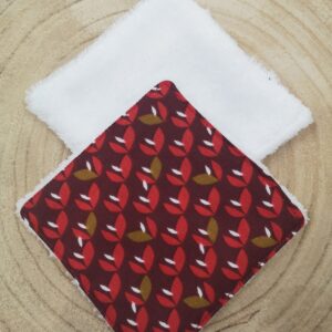 Lingette lavable en coton et éponge de bambou