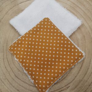 Lingette lavable en coton et éponge de bambou