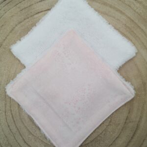 Lingette lavable en coton et éponge de bambou
