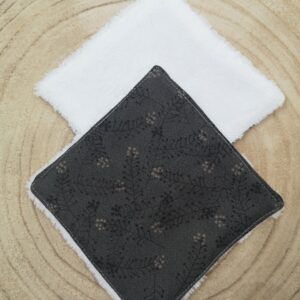 Lingette lavable en coton et éponge de bambou