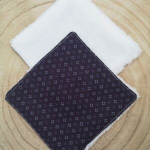 Lingette lavable en coton et éponge de bambou