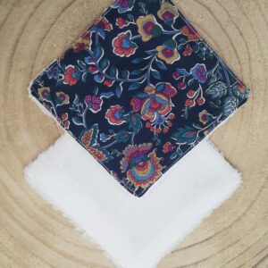 Lingette lavable en coton et éponge de bambou