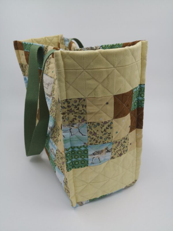 Cabas en patchwork de tissus upcyclés – Image 4